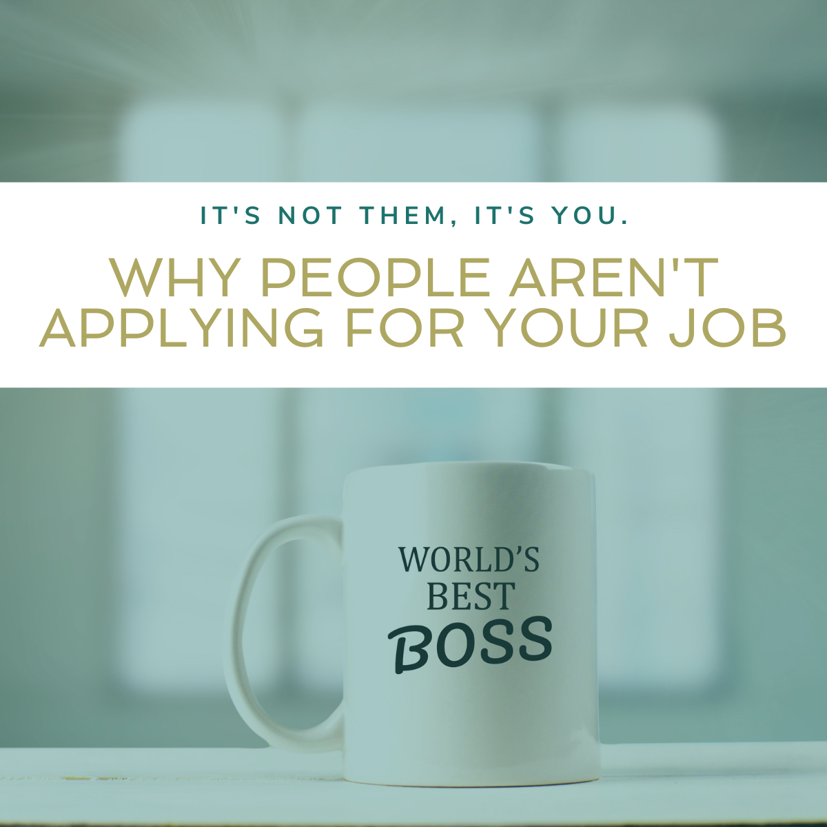 Title image for blog post on why people aren't applying for your job featuring a 